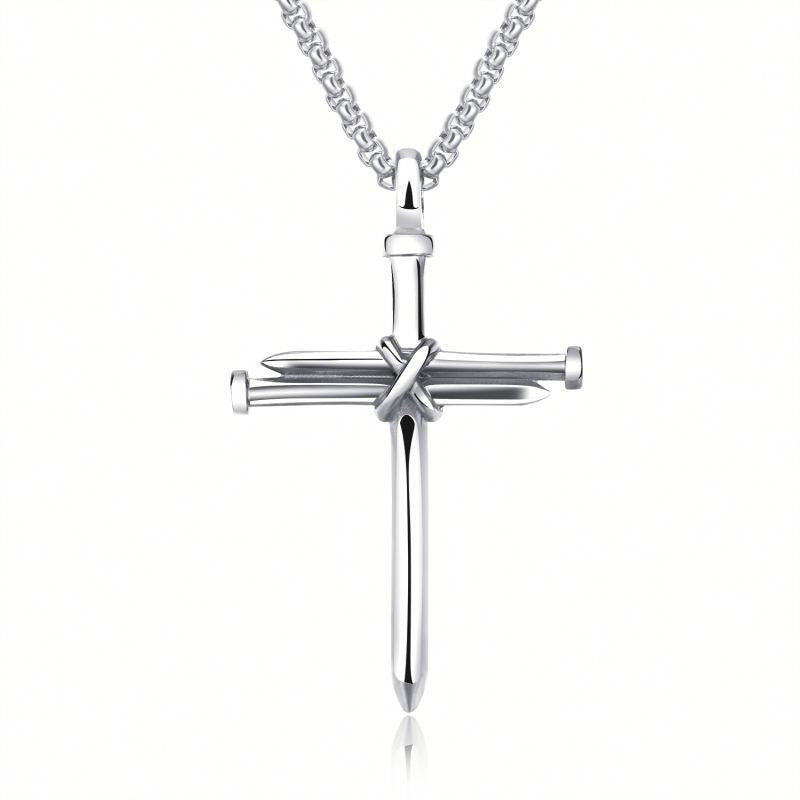 Nail Cross Necklace