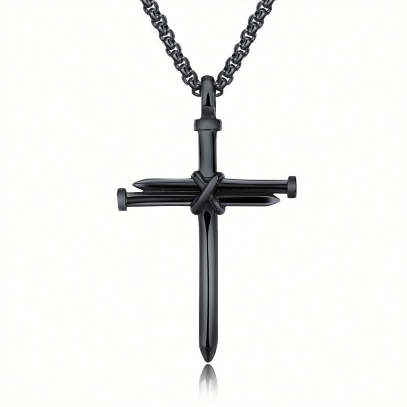 Nail Cross Necklace