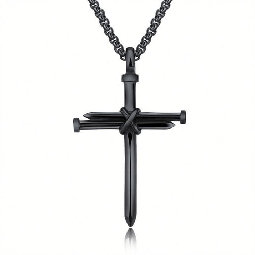 Nail Cross Necklace